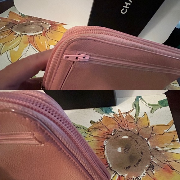 Chanel Light Pink Leather Wallet - Picture 7 of 13